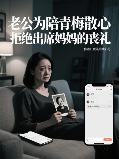 完结版《老公为陪青梅散心，拒绝出席妈妈的丧礼》全文+后续
