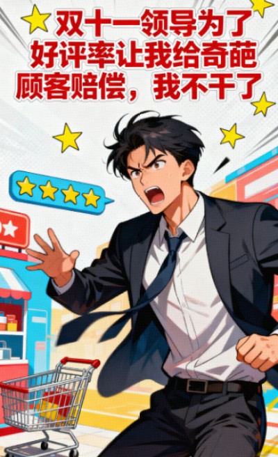 雙十一領導為了好評率讓我給奇葩顧客賠償，