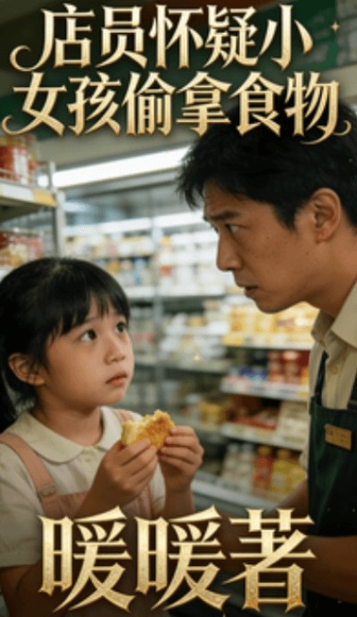 店員懷疑小女孩偷拿食物