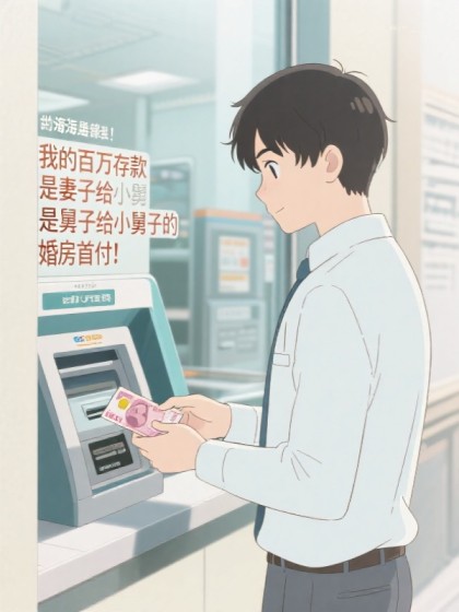 我的百萬存款，是妻子給小舅子的婚房首付