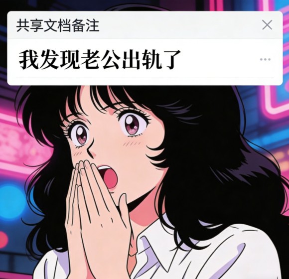 共享文檔備註欄，發現老公出軌了